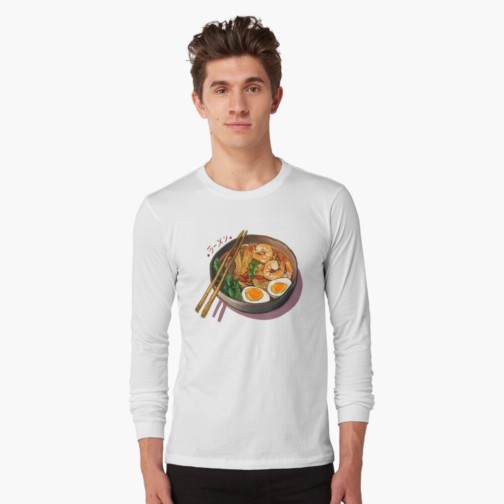 Japanses Ramen Noodles Bowl Long Sleeve T-Shirt