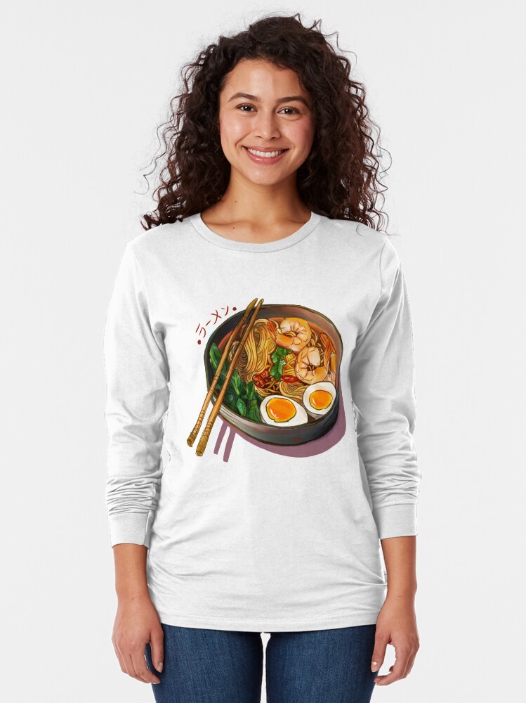 Alternate view of Japanses Ramen Noodles Bowl Long Sleeve T-Shirt
