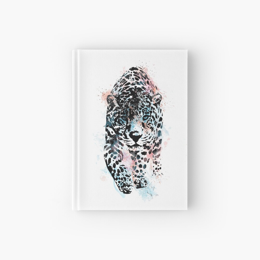 Leopard, watercolor Leopard, Leopard art Hardcover Journal