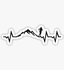 Mountain Heartbeat Stickers | Redbubble