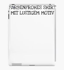 Farbenfrohes Shirt Mit Lustigem Motiv iPad Case/Skin