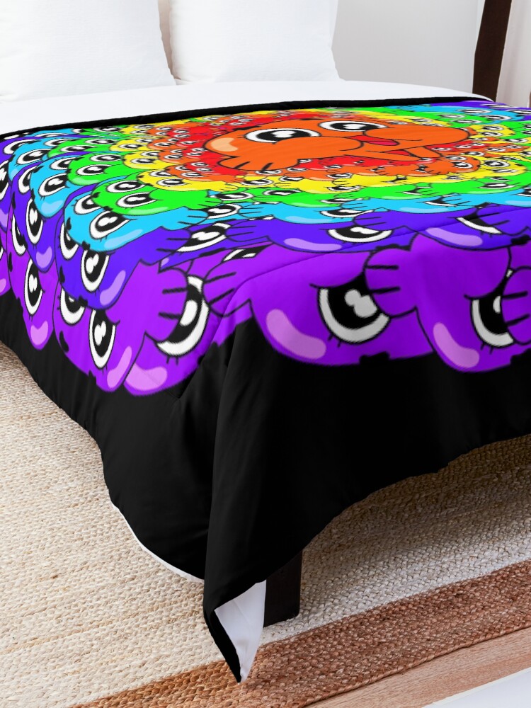 Alternate view of Psychedelic Darwin Watterson Comforter