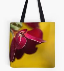 Damaged Red on Yellow Tote Bag