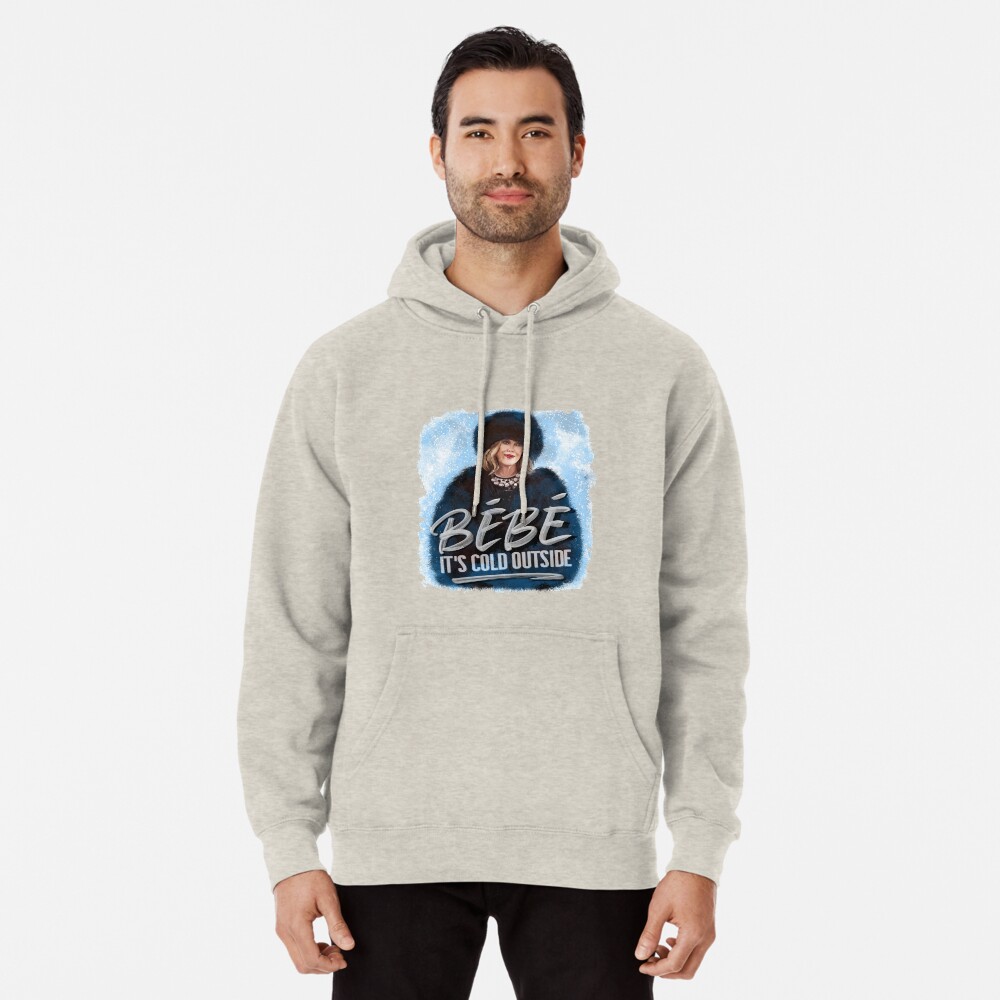 ORIGINAL ARTIST Moira Rose Holiday Bebe It's Cold Outside Pullover Hoodie