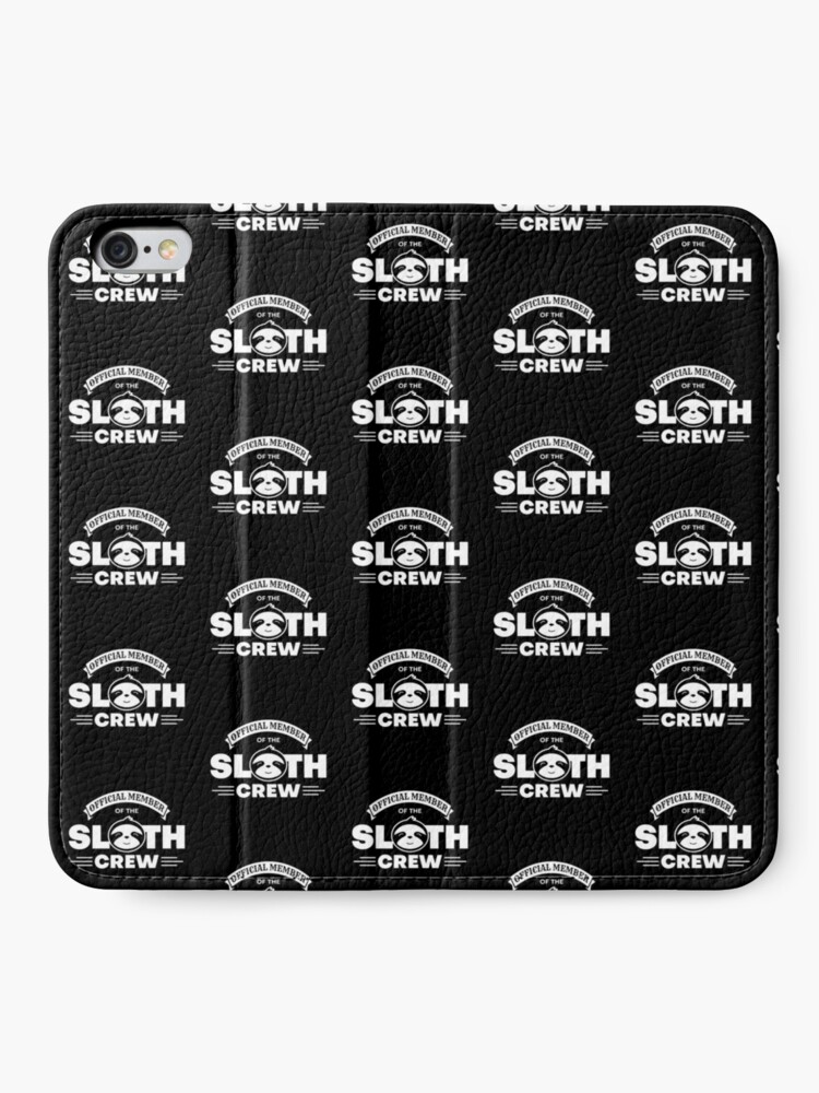 Alternative Ansicht von Official Member Of The Sloth Crew - Team Sloth iPhone Flip-Case