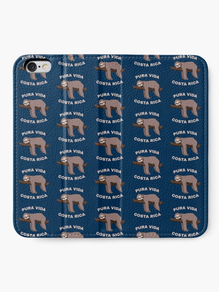 Alternative Ansicht von Pura Vida Costa Rica - Cool Costa Rica Sloth iPhone Flip-Case