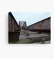 Crookwell Line - Wollondilly River Bridge (1) Canvas Print