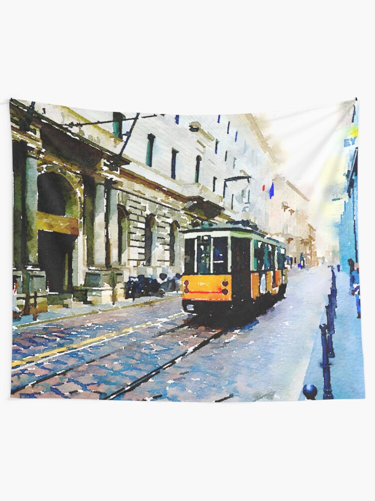 Alternate view of Memories of Milan Tapestry