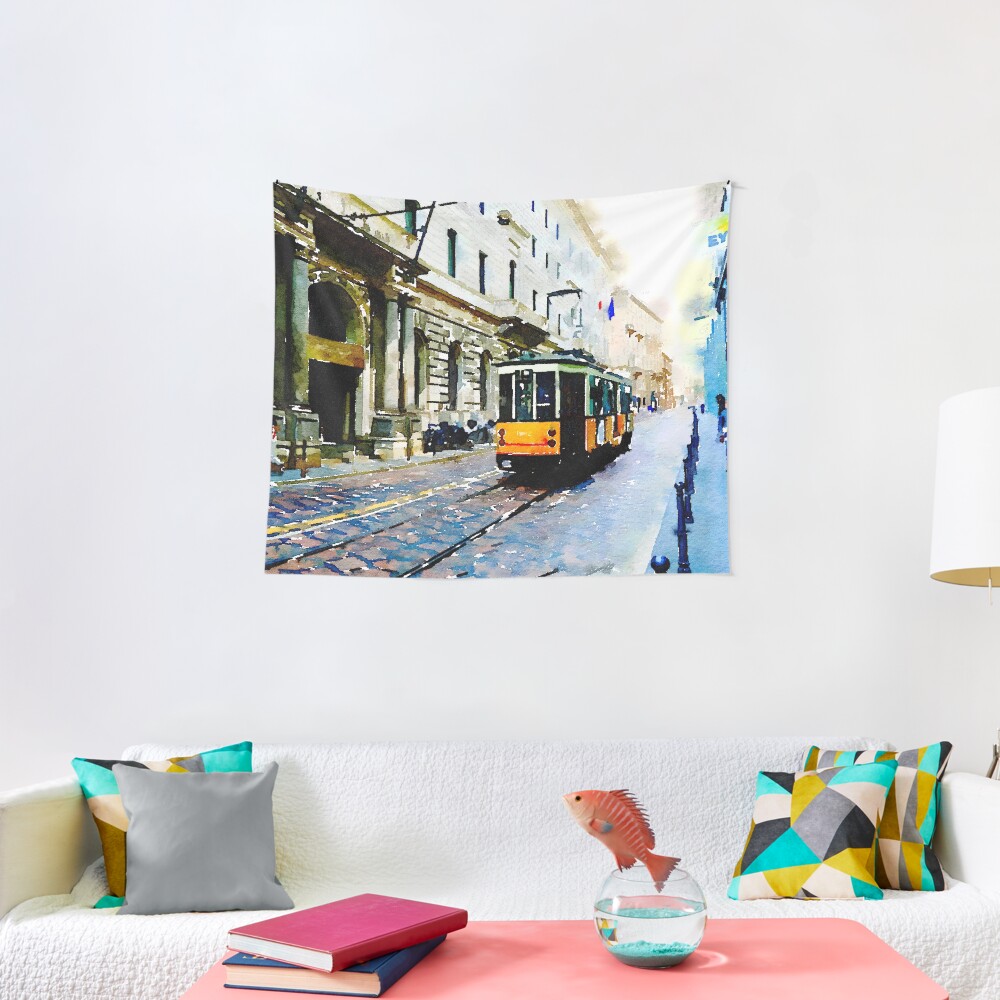 Memories of Milan Tapestry