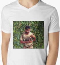 TEMPTATION-PYTHON-MAN- AND THE FORBIDDEN FRUIT..PILLOW-JOURNAL-TOTE BAG-ECT.. Men's V-Neck T-Shirt