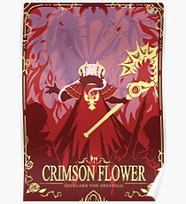 Crimson Flower Poster