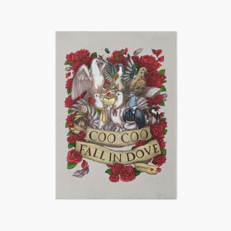 Fall in Dove Art Board Print