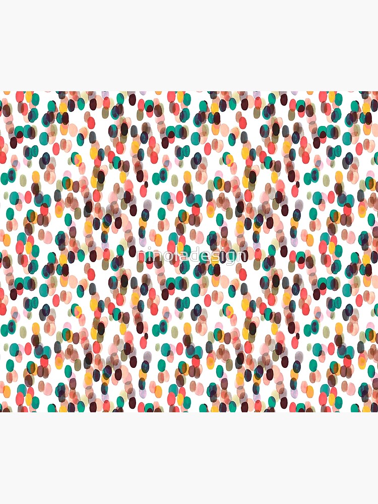 Tropical rain dots - Orange green yellow by ninoladesign