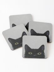 Black Cat Coasters