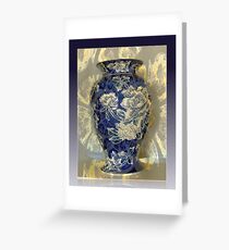 Blue Vase Greeting Card