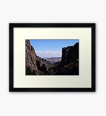 Fowler Trail view of the plains Framed Print