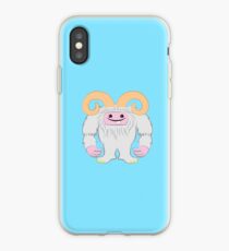 White toothy yeti iPhone Case