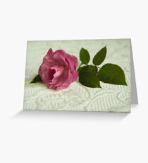 Old fashioned rose Greeting Card