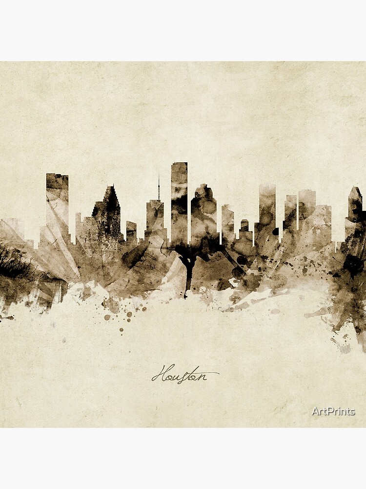 Houston Texas Skyline by ArtPrints