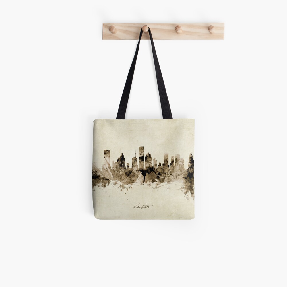 Houston Texas Skyline Tote Bag