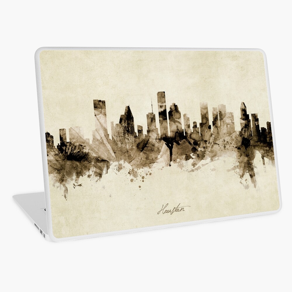 Houston Texas Skyline Laptop Skin