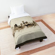 Houston Texas Skyline Comforter