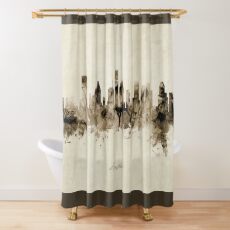 Houston Texas Skyline Shower Curtain