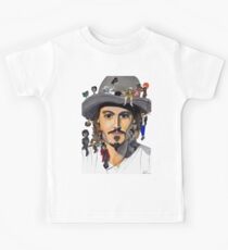 Johnny Depp no back Kids Tee
