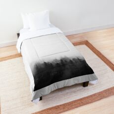 Minimalistic Forest In The Mist Comforter