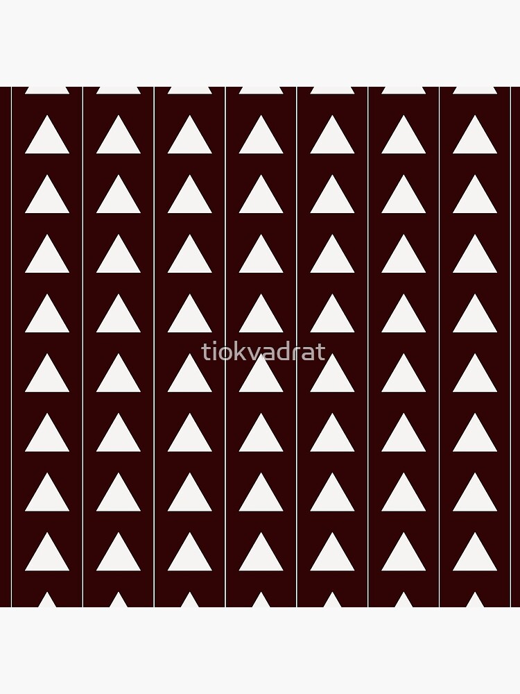 Pyramid Triangles - Deep Red by tiokvadrat