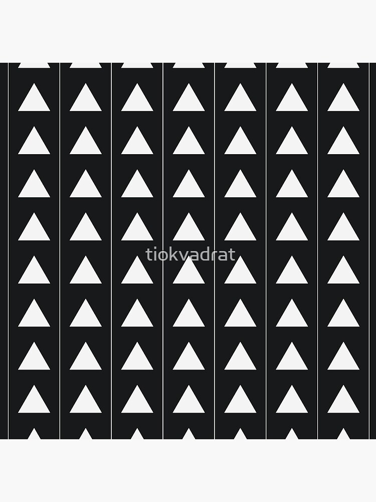 Pyramid Triangles - Gray / White by tiokvadrat