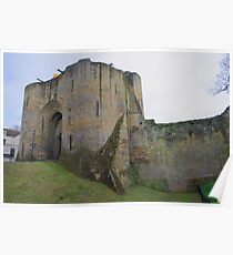 Tonbridge Castle, The Gatehouse From The Moat Poster