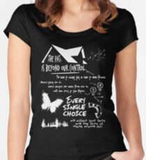 THE PAST IS BEYOND OUR CONTROL Women's Fitted Scoop T-Shirt