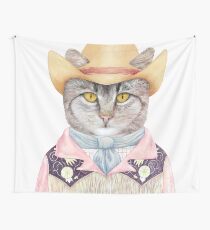 Country Cat Wall Tapestry