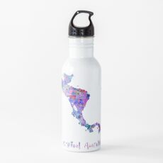 Central America map Water Bottle