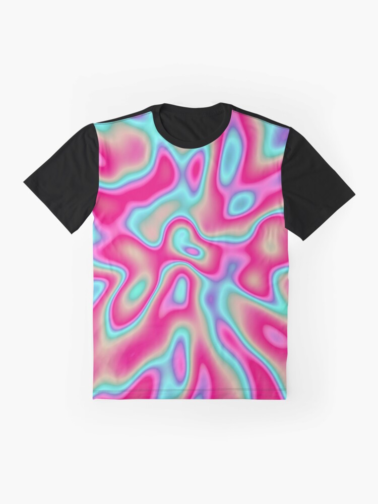 Alternate view of Abstract random colors #4 Graphic T-Shirt