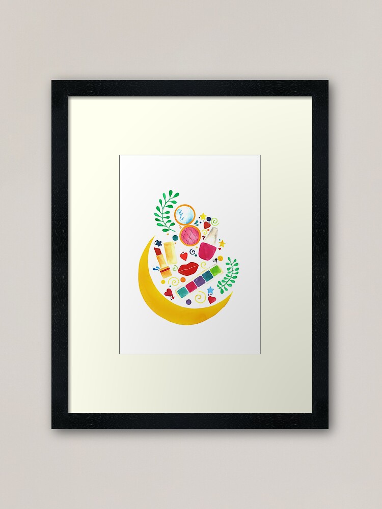 Alternate view of Makeup dreamy night Framed Art Print