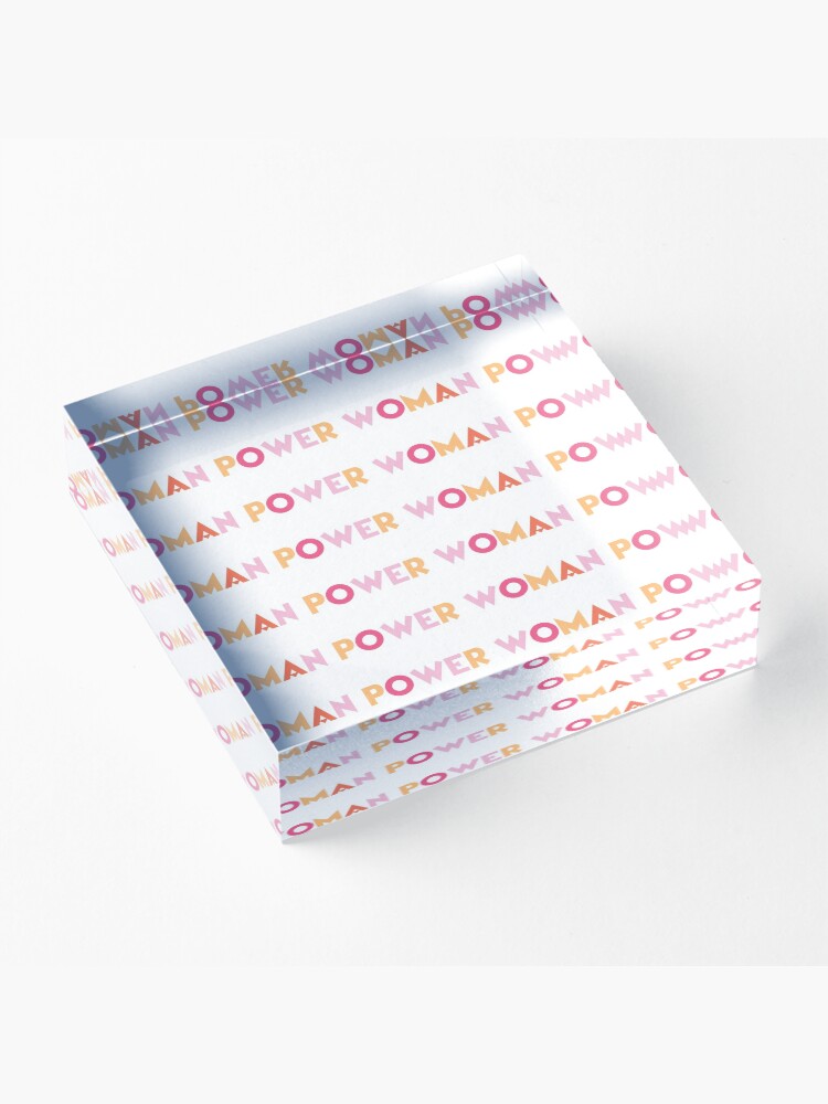 Alternate view of Woman Power Acrylic Block