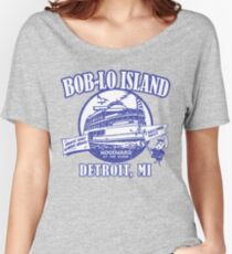 Boblo Island, Detroit MI (vintage distressed look) Women's Relaxed Fit T-Shirt