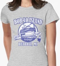 Boblo Island, Detroit MI (vintage distressed look) Women's Fitted T-Shirt