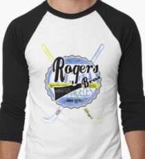 usa new york tshirt by rogers bros co Men's Baseball ¾ T-Shirt