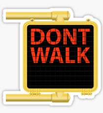 New York Crosswalk Sign Don"t Walk Sticker