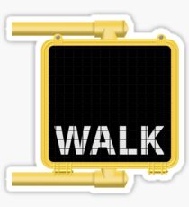 New York Crosswalk Sign Walk Sticker