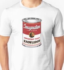 Imagination is more important than knowledge Unisex T-Shirt