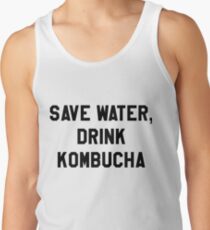 Save Water, Drink Kombucha Trendy/Hipster Meme Tank Top