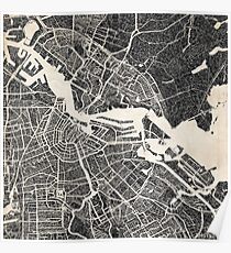 Amsterdam map Poster