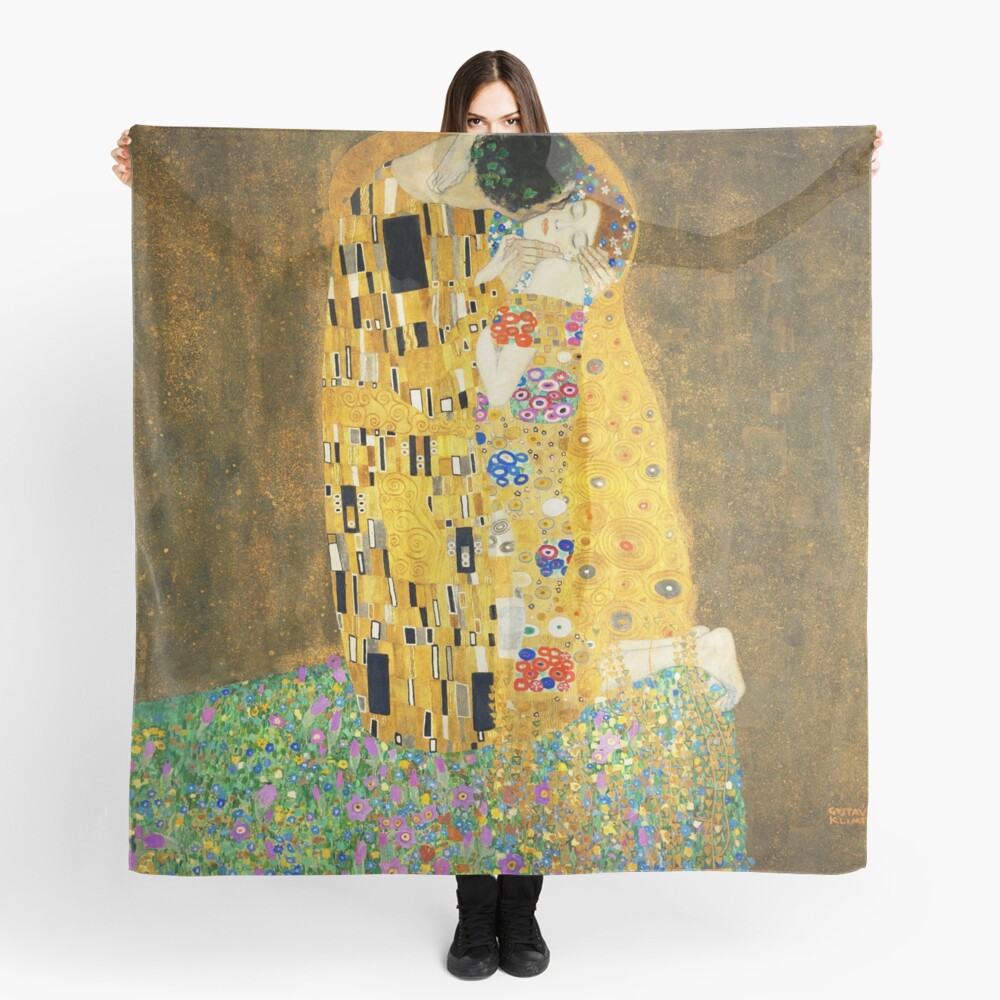 Gustav Klimt The Kiss Scarf