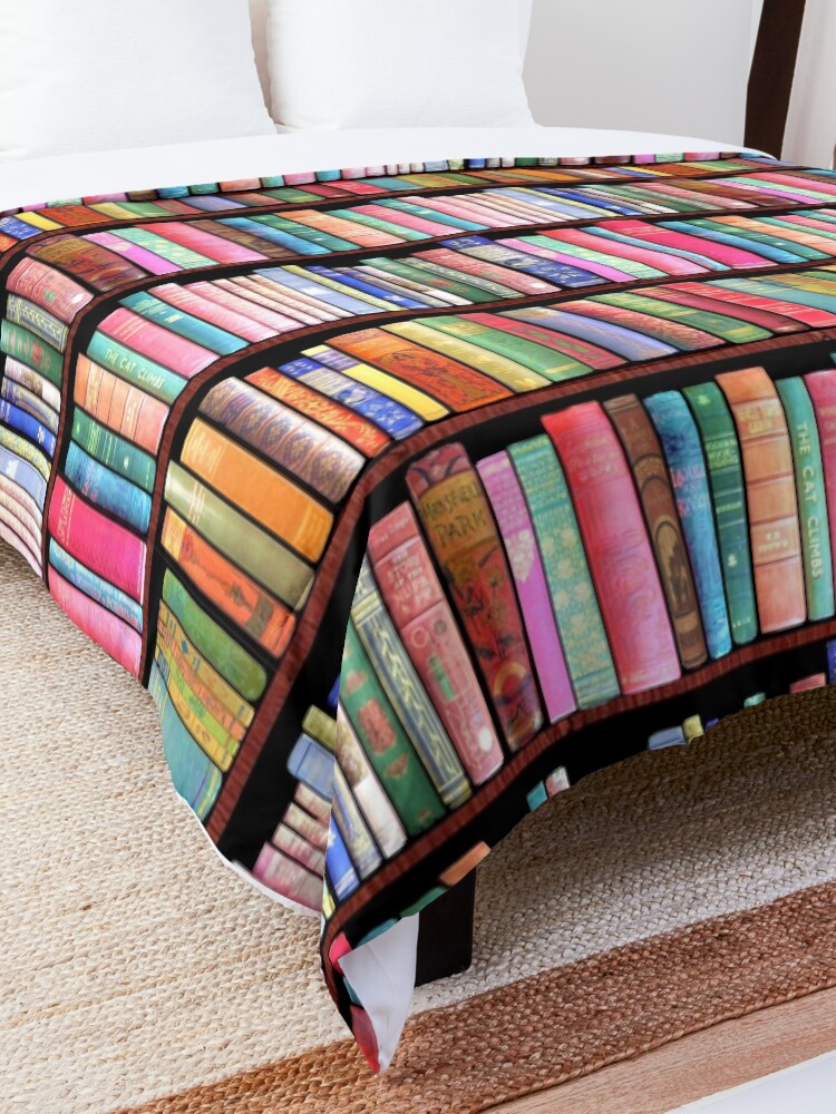 Alternate view of Bookworm Antique books Comforter