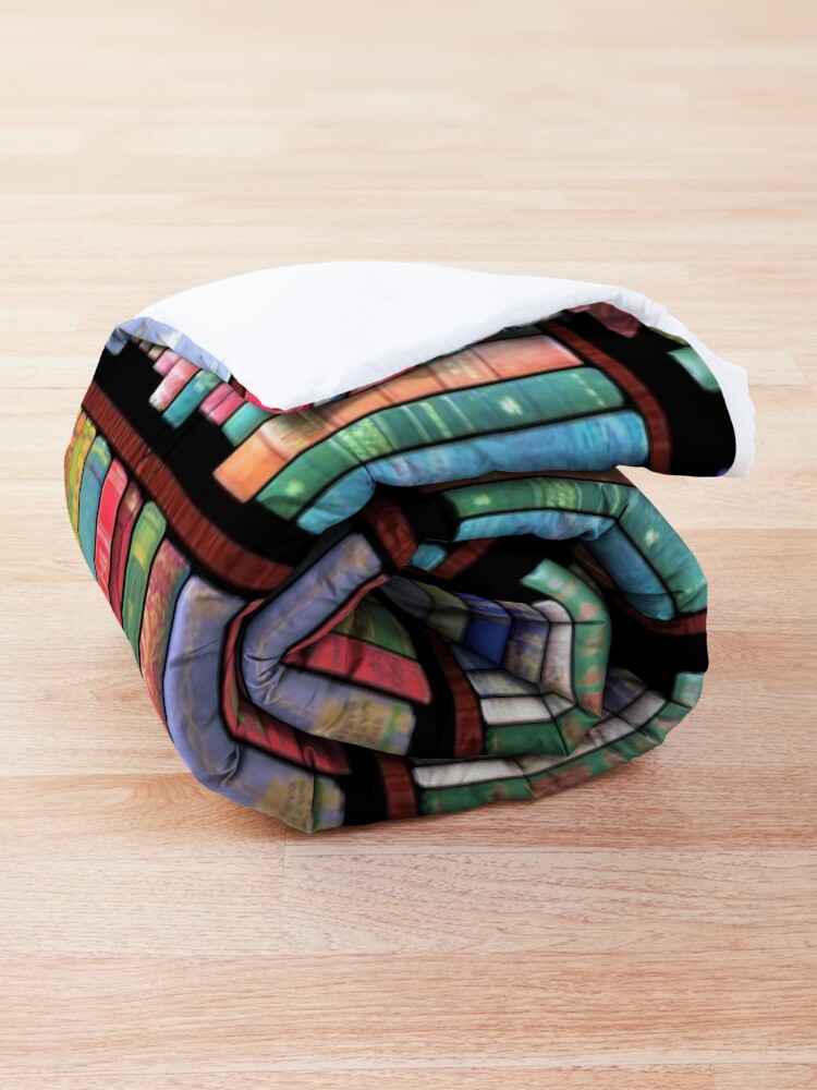 Alternate view of Bookworm Antique books Comforter