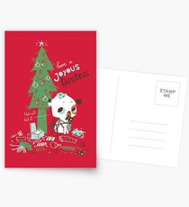 The cat did it - Christmas card Postcards